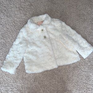 Little girls fur jacket